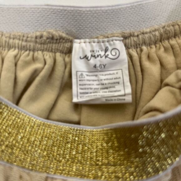 Gold and Cream Tulle Skirt by Little Wink - Picture 3 of 6